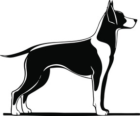 Trending Dog Silhouette Vector for Branding and Marketing Materials.