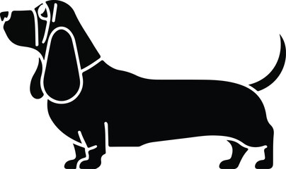 Versatile Dog Silhouette Vector Trending for Digital and Print Use.