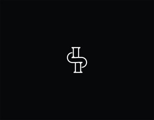 Minimalist Letter DP PD Logo Design , Editable in Vector Format in Black and White Color