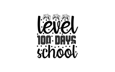 Back to School Typography T-Shirt Design vector graphic template,
100 Days Of School Typography T-Shirt Design vector graphic 
template,
