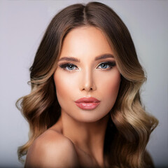 Fototapeta premium Makeup Artistry Empowering Beauty and Confidence