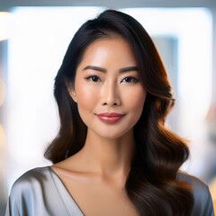 Naklejka premium Makeup Artistry Empowering Beauty and Confidence