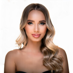 Naklejka premium Makeup Artistry Empowering Beauty and Confidence