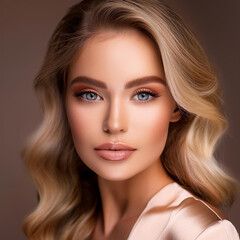 Fototapeta premium Makeup Artistry Empowering Beauty and Confidence