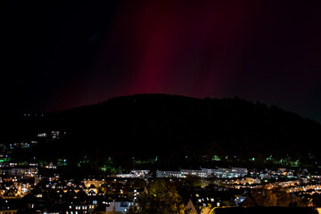 Shots in Bergen during northern lights event, Norway