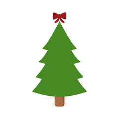 Christmas tree. Vector illustration
