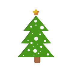 Christmas tree. Vector illustration