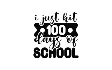 Back to School Typography T-Shirt Design vector graphic template,
100 Days Of School Typography T-Shirt Design vector graphic 
template,