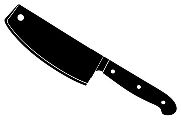 
Butcher knife icon, Butcher knife silhouette vector. Cut of beef meat
