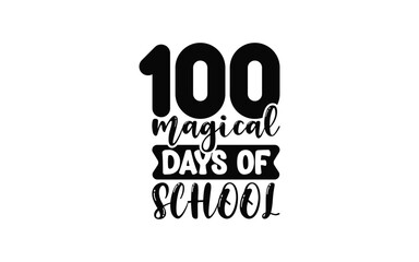 Back to School Typography T-Shirt Design vector graphic template,
100 Days Of School Typography T-Shirt Design vector graphic 
template,