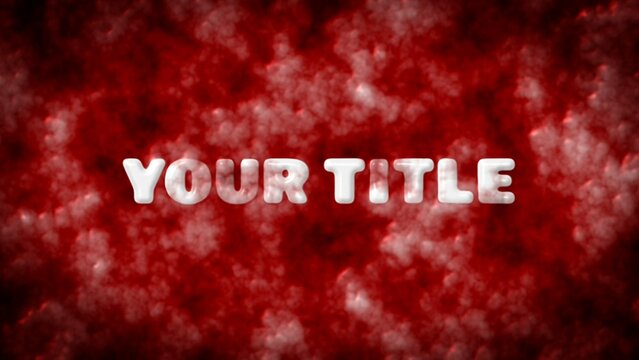 Blood Flesh Wound Horror Title Intro