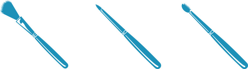 simple vector brushes for makeup and face painting