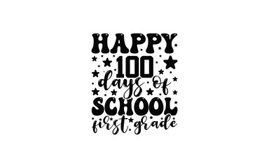 Back to School Typography T-Shirt Design vector graphic template,
100 Days Of School Typography T-Shirt Design vector graphic 
template,