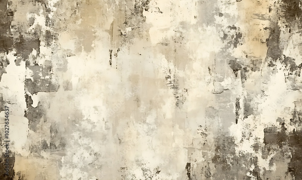 Leinwandbilder a textured, weathered background featuring muted beige and gray tones with abstract patterns and a r