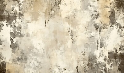 Obraz premium A textured, weathered background featuring muted beige and gray tones with abstract patterns and a rustic feel.