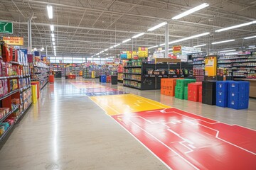 Store Map with Deals Highlighted: A store map showing the layout of different departments, with Black Friday deals highlighted in bold colors. The map helps shoppers navigate the store efficiently to 