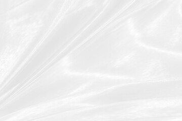 Obraz premium soft fabric Clean fashion woven beautiful abstract smooth curve shape decorative textile white background