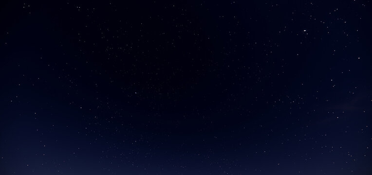 Beautiful Night sky with stars clear with no cloud and moon