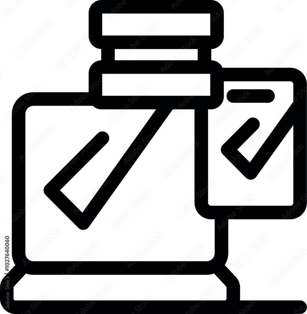 Poster online voting system is representing the concept of casting vote using internet service through lapt