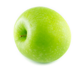 Green Apple isolated on white background