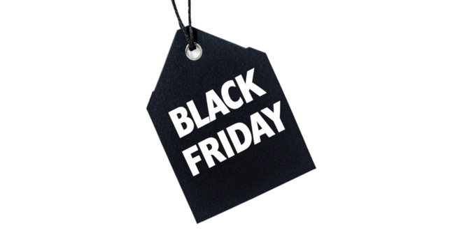 Exciting Black Friday Tag for Amazing Shopping Deals and Discounts
