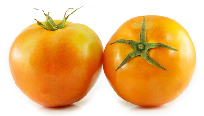 fresh tomato isolated on white background