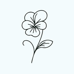 Adobe Illustrator Artwork
set of contour spring flowers pansies
line art floral, leaves
black and white illustration Violet
set of decorative elements of plants stylized Violet Wittrock