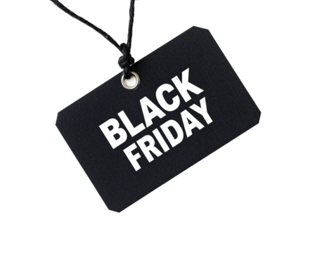 Exciting Black Friday Tag for Amazing Shopping Deals and Discounts