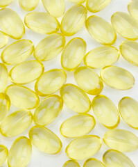 Fish oil isolated on white background