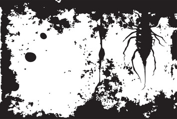 Old paper grunge texture with some termite damage on it