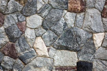 Background of stone wall texture photo
