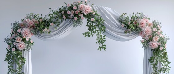 Elegant Floral Arch for Weddings and Events