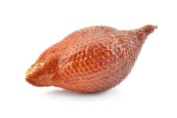 Salak fruit, Salacca zalacca, Family Arecaceae, Eastern of Thailand, isolated on white background