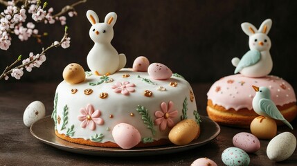 Beautifully Decorated Easter Cakes with Icing