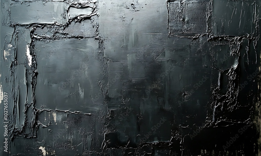 Aufkleber a dark, textured surface with a glossy finish, featuring irregular patches and a smooth sheen.