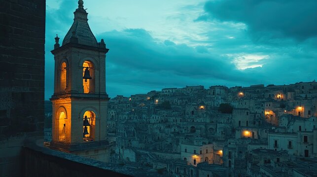 Stunning Materas Cityscape at Dusk