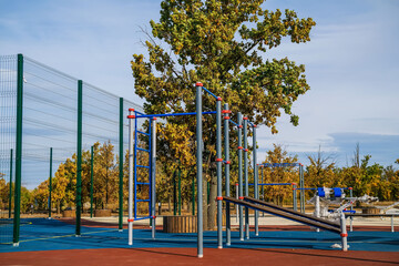 Fototapeta premium New sports ground in the city park