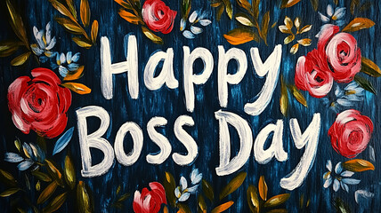 The text of "Happy Boss Day"
