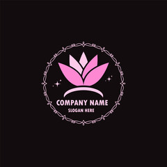 Creative flower inspiration design template