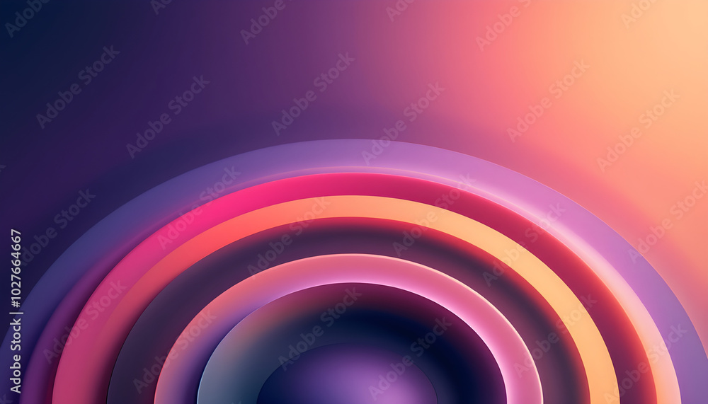 Poster abstract gradient curved layers background