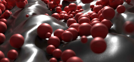 Bastract sphere 3d background