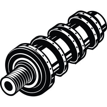 recommend clip art: camshaft silhouette vector.