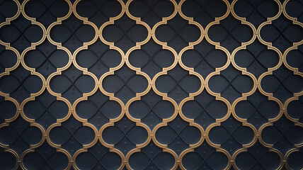 Elegant gold and black geometric pattern for luxury branding and design. 
