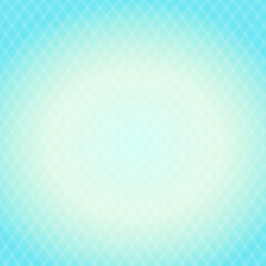 正方形の背景　中央グラデーション　網目の模様　水色