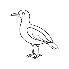 Obraz premium Bird Silhouette vector Graphic perfect for design projects