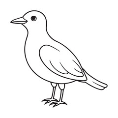 Bird Silhouette vector Graphic perfect for design projects