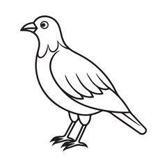 Bird Silhouette vector Graphic perfect for design projects