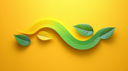 Obraz premium Circulating Arrows and Vines for Nature Cycles