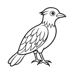 Bird Silhouette vector Graphic perfect for design projects