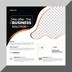  Vector digital marketing corporate social media and agency banner or Instagram post template.